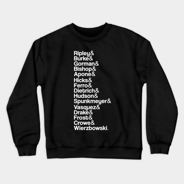 Sulaco Crew Helvetica List Crewneck Sweatshirt by jasonyerface